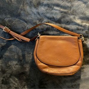 Gently used rustic brown Kate Spade crossbody or shoulder bag.